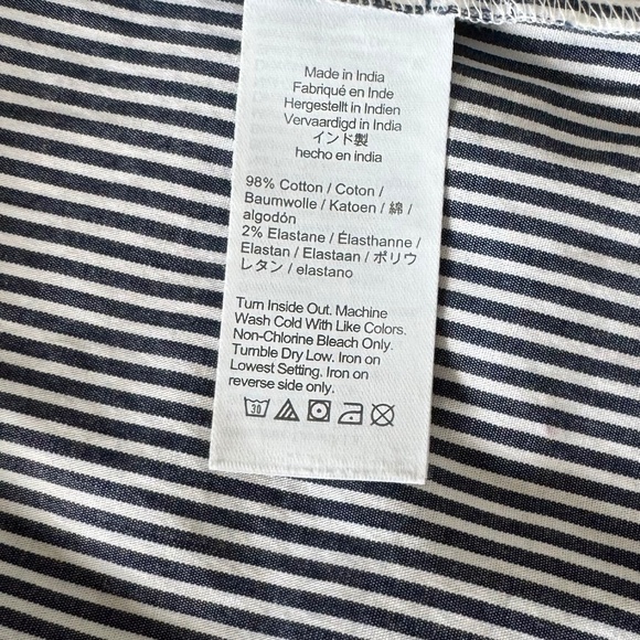 J Crew Women's Striped Button Down w/small rhinestones - Picture 12 of 12